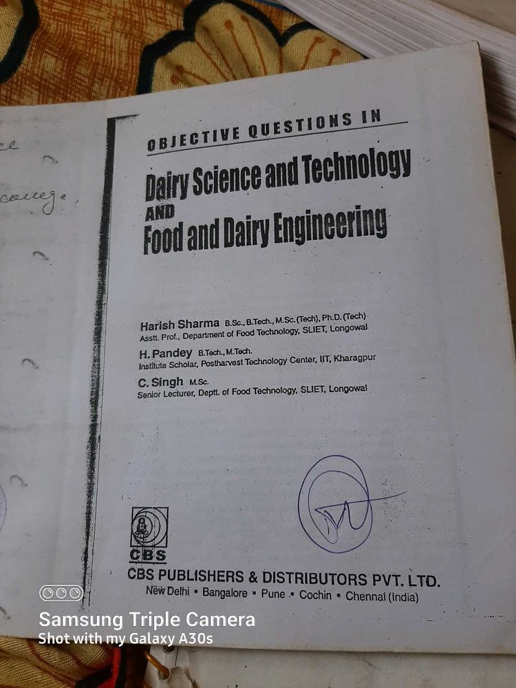Dairy Science &amp; Engineering Textbook