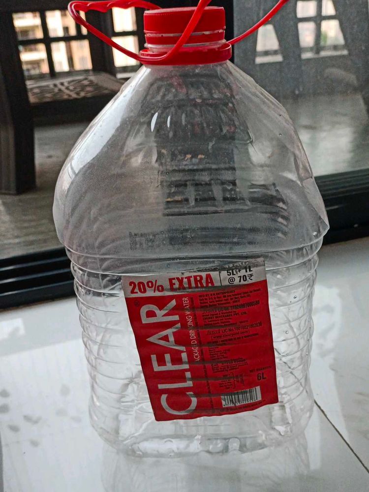Clear Drinking Water Bottle Of 6L