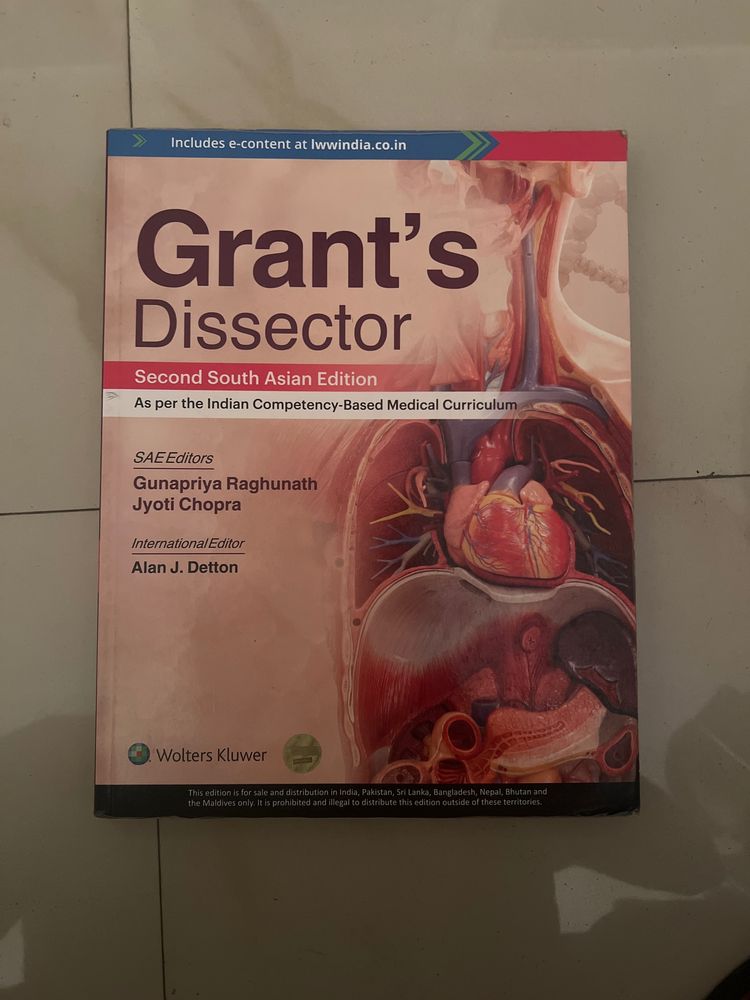 Grant’s Dissector for Anatomy