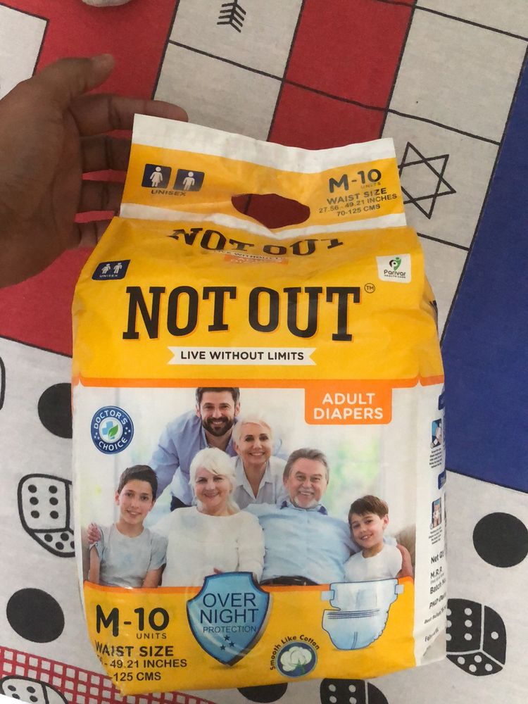 Not Out Adult Diapers Medium