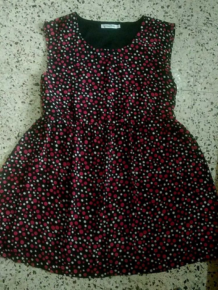 Polka Dot Sleeveless Dress