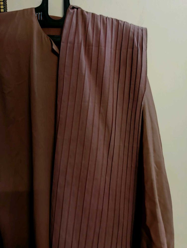 Pink Colour Abaya With Scarf 💗
