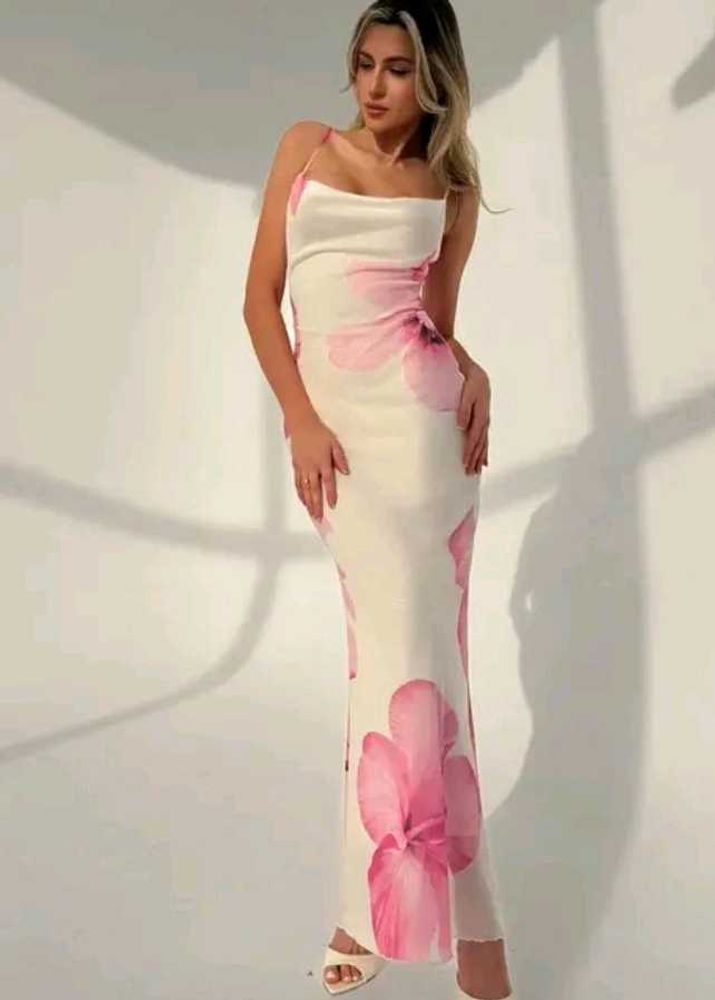 Floral Print Maxi Slip Dress