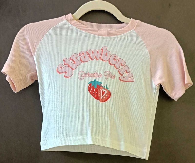 Strawberry Sweetie Pie Crop Top