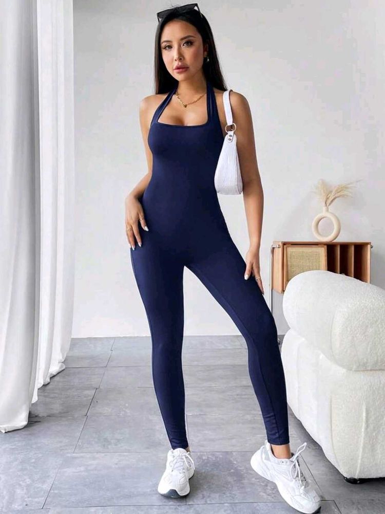 Navy Petite Jumpsuit