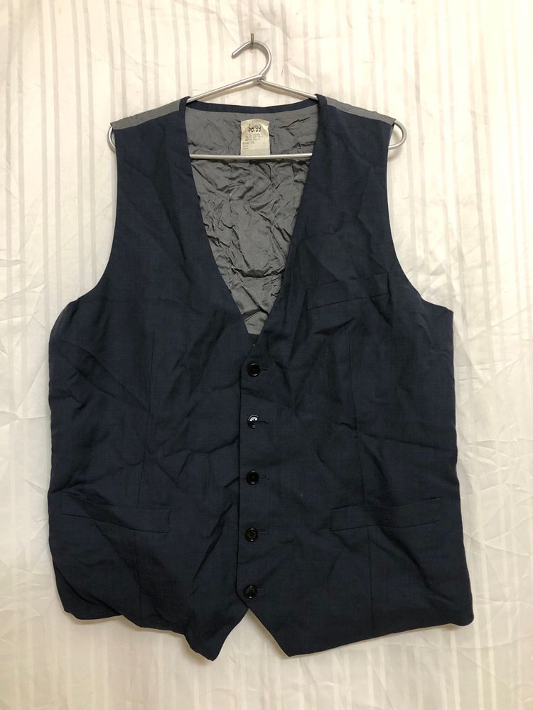 Blue Plain Waistcoat