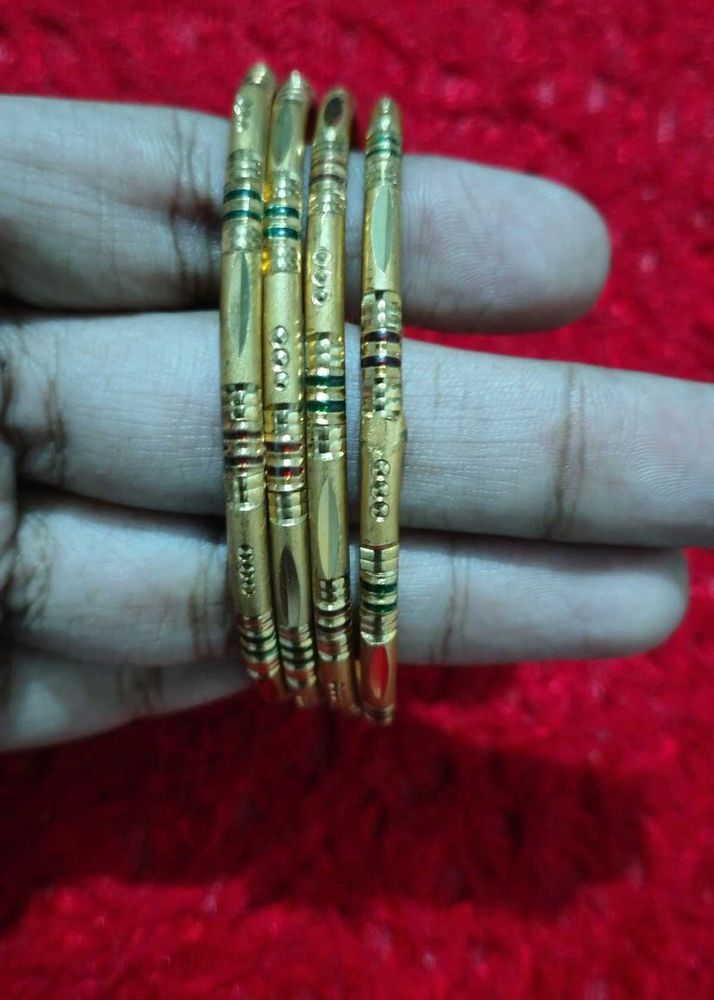 Gold Bangles (Set of 4) 2