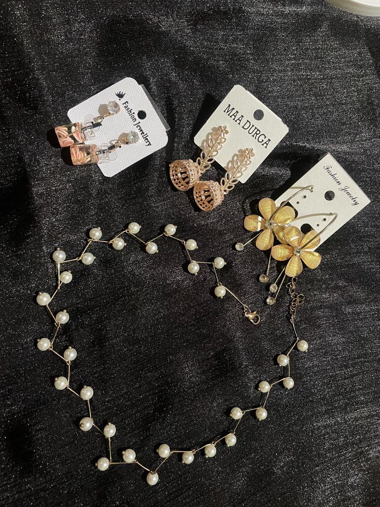 Earrings &amp; Necklace &amp; bracelet