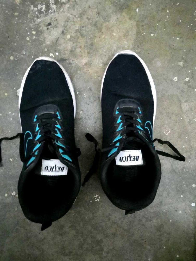 Black And Blue Sport Shoes