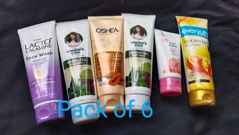 Pack Of 6  600 Ml Face Wash