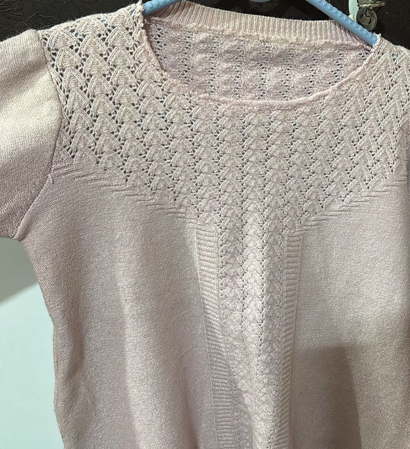 Pink Knit Top
