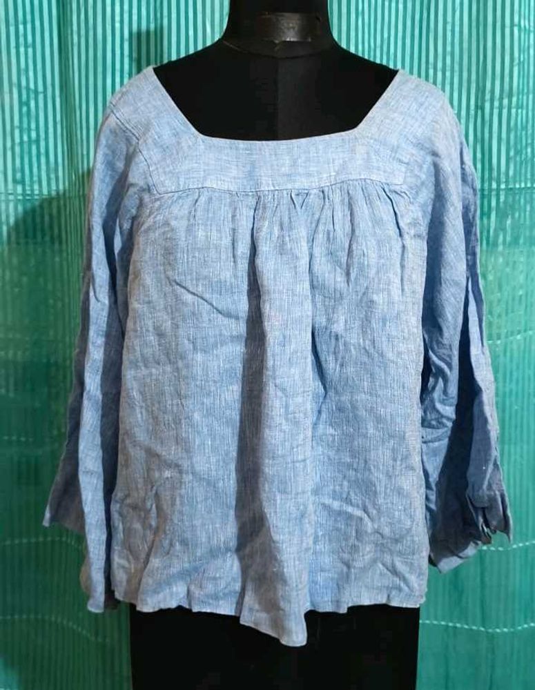 BOGO 🎁 Buy One Get 1🎁XXL Blue Square Neck Top