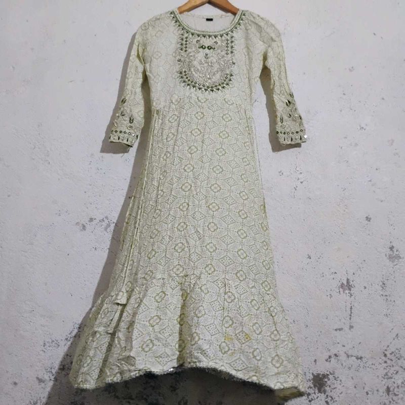 Elegant Embroidered Maxi Dress