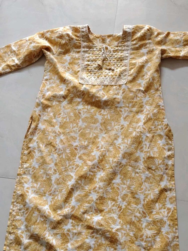 Floral Print Kurta
