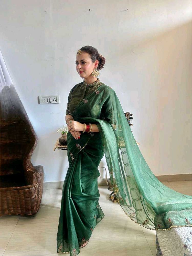 Elegant Green Saree
