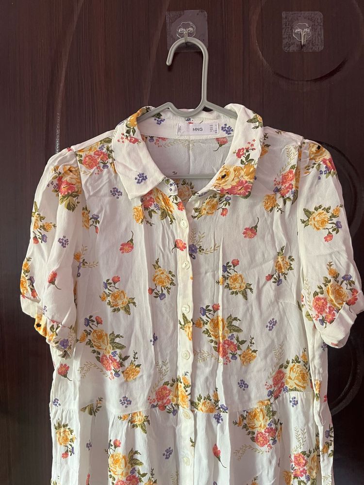 MANGO maxi Floral Dress