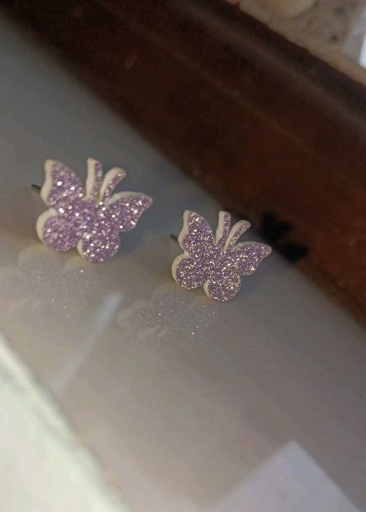 Pinteresty Inspired Lavender 🪻 STUDS BUTTERFLY 🦋