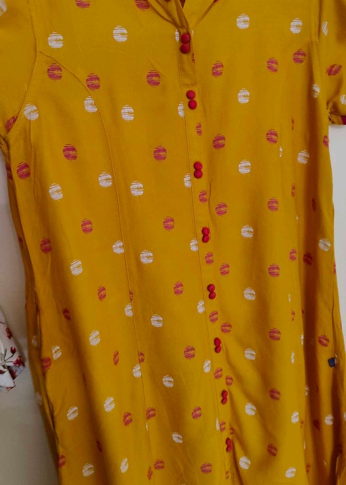 Yellow Aavasa Daily Wear Top