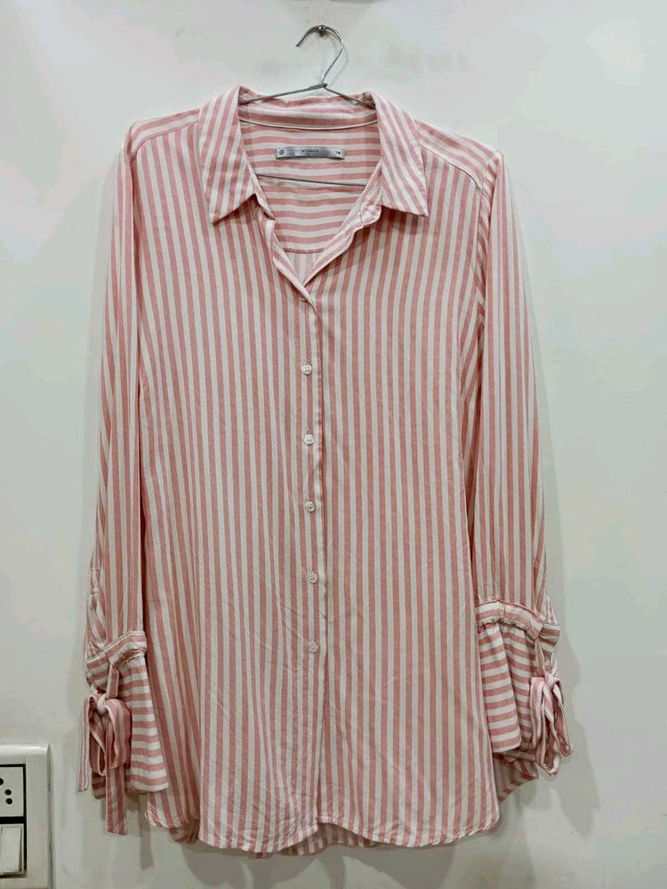 Striped Pink Imported Shirt