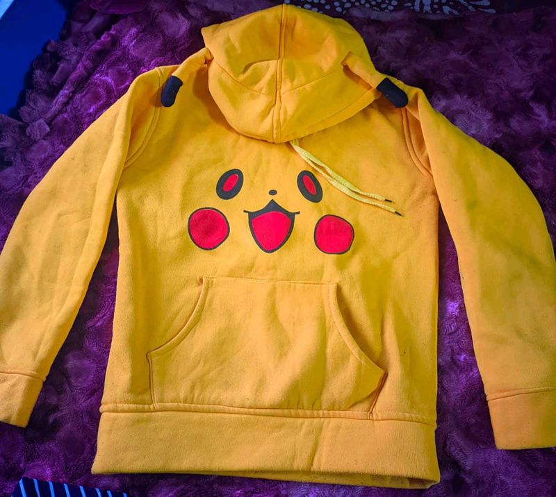 Yellow Hoodie For Girls
