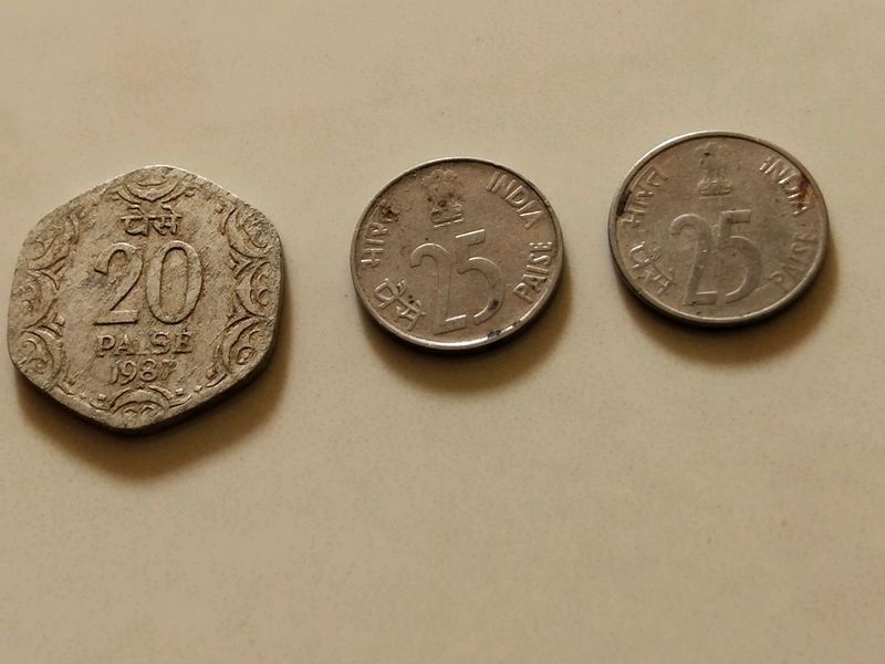 Old And Rare 3 Indian coins