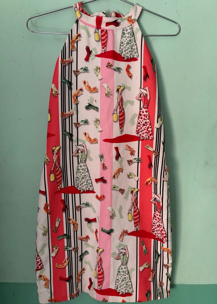 Funky Patterned Mini Dress