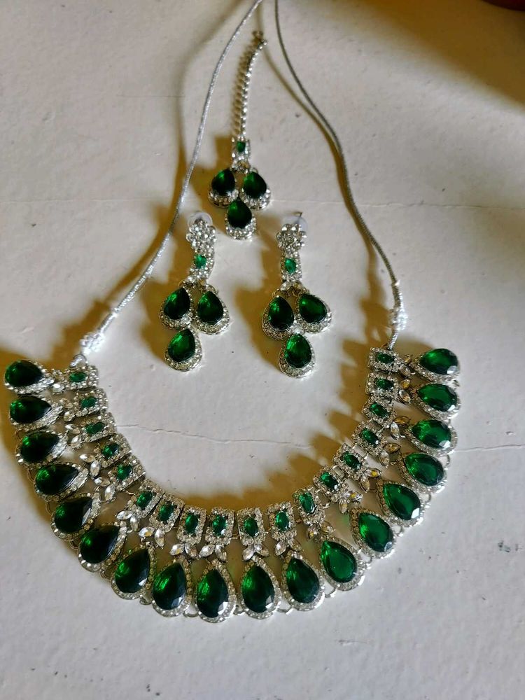 Emerald Green Jewelry Set