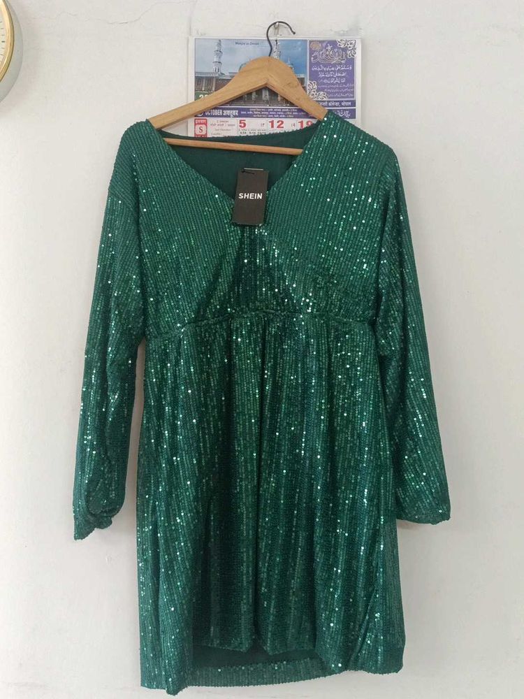 shein sequined party dress