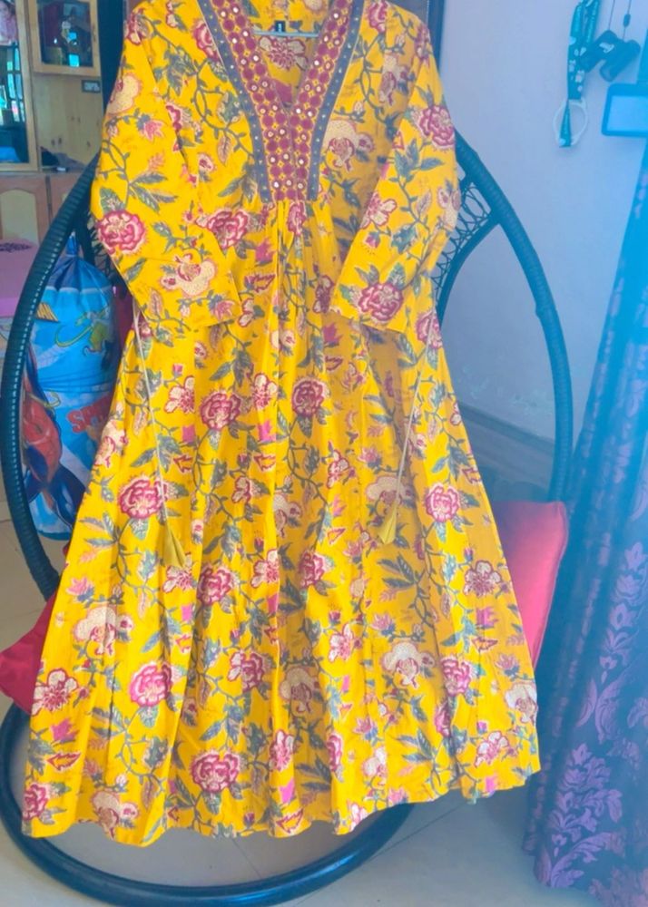 Floral Print Kurta Set