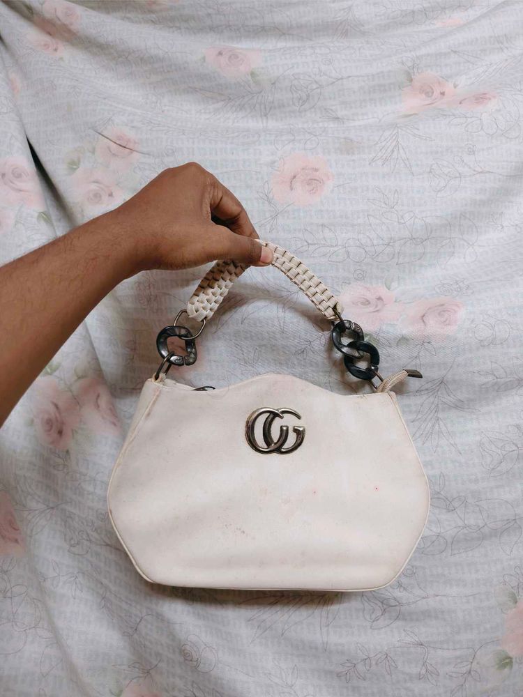 Cream Handbag