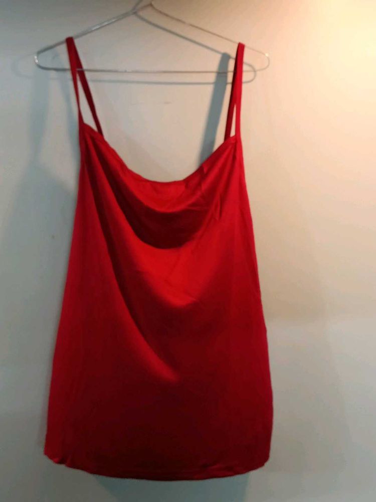 maroon satin night suit