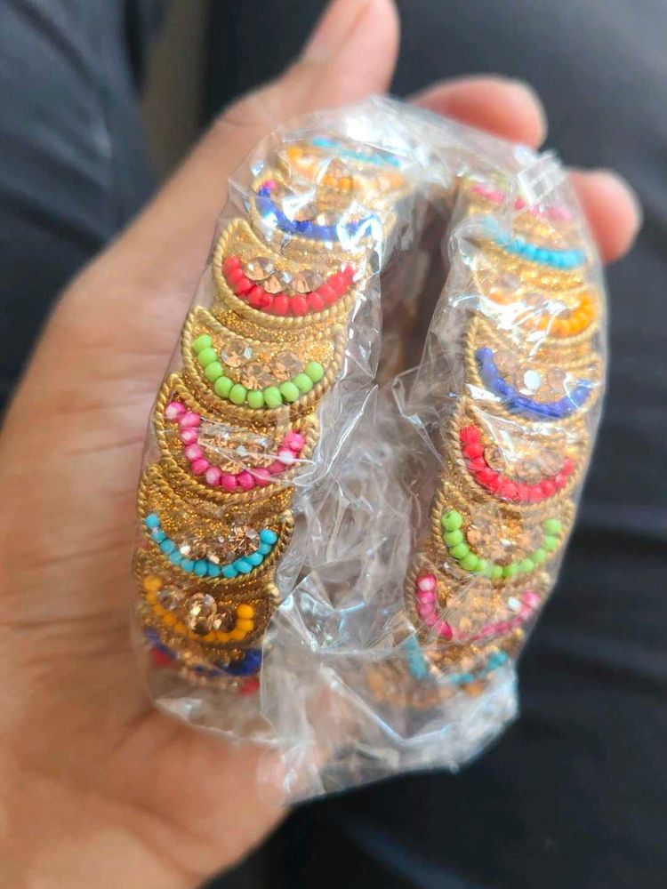 Colorful Beaded Bangles