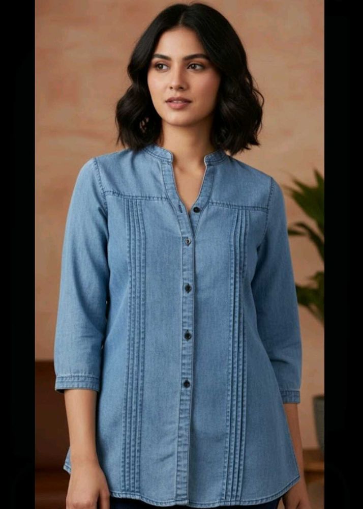 Unisex Denim Look Shirt