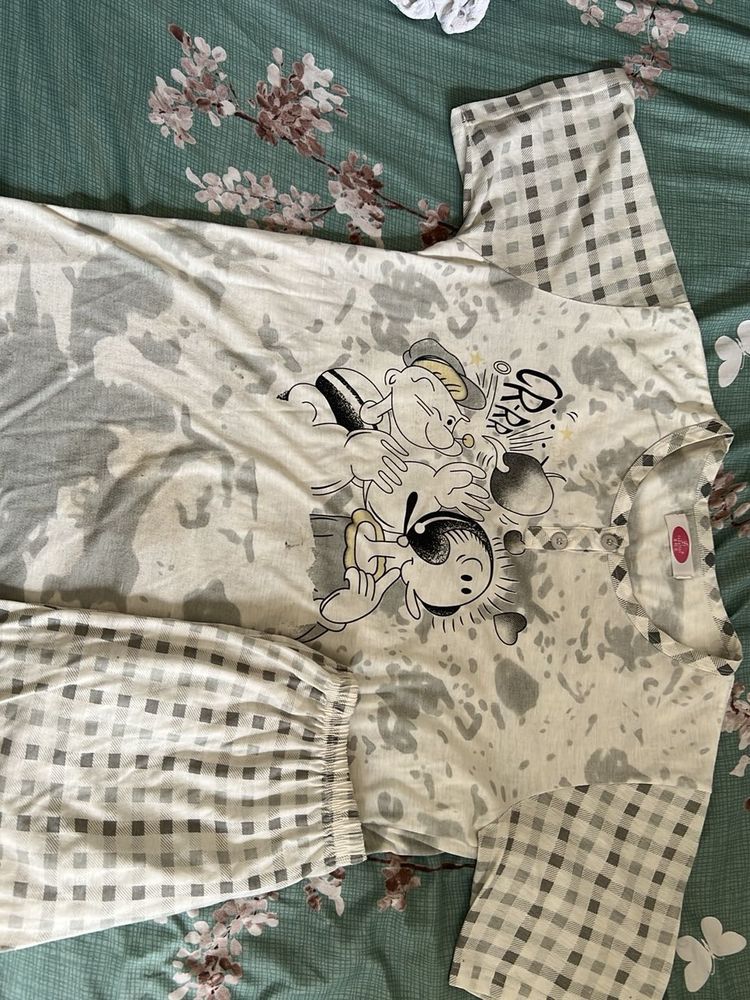 Cute Cartoon Pajama Set