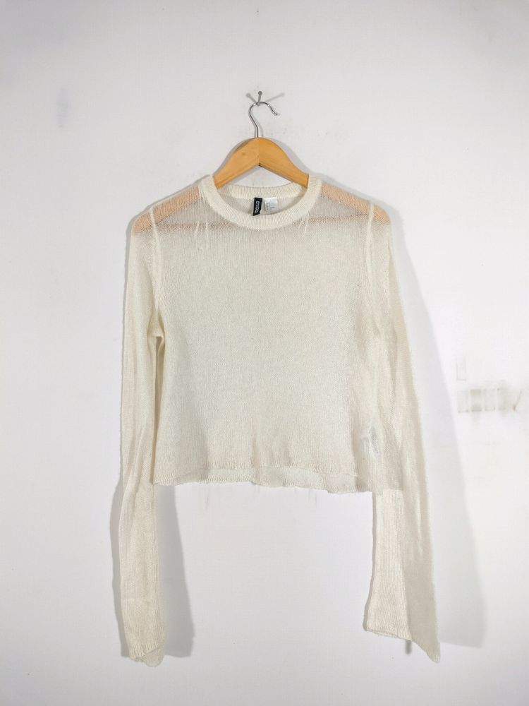 H&amp;M Sheer Pullover