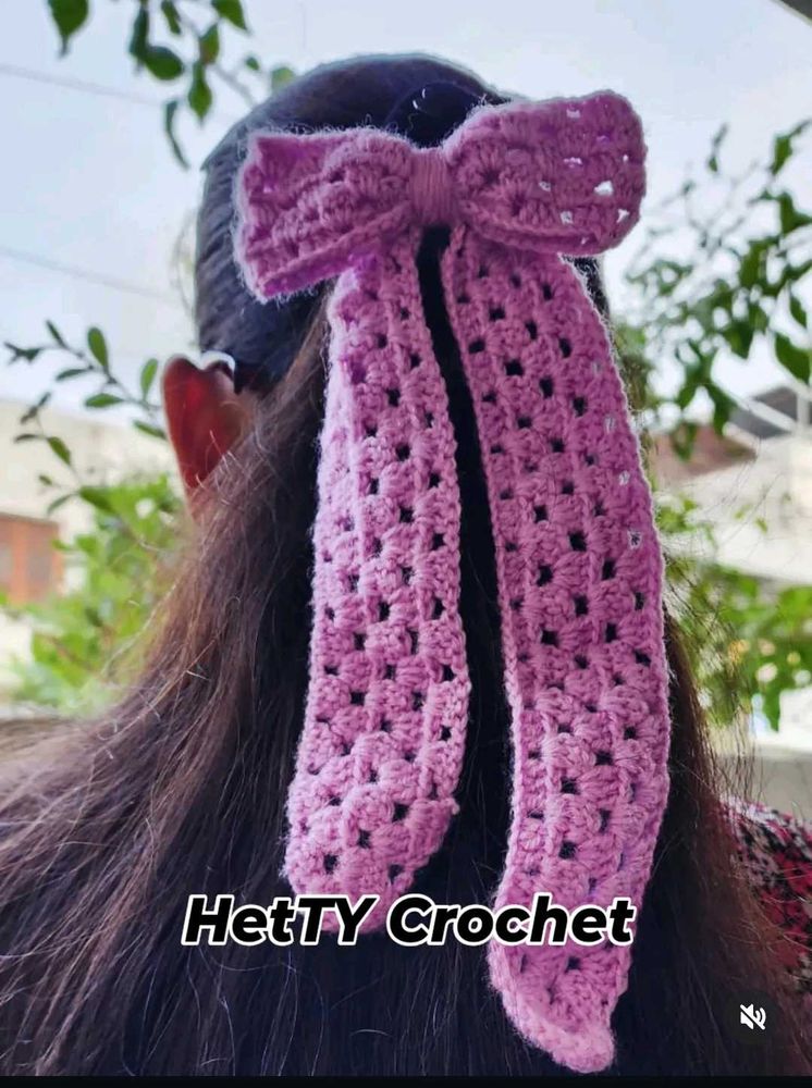 Crochet Hair Bow