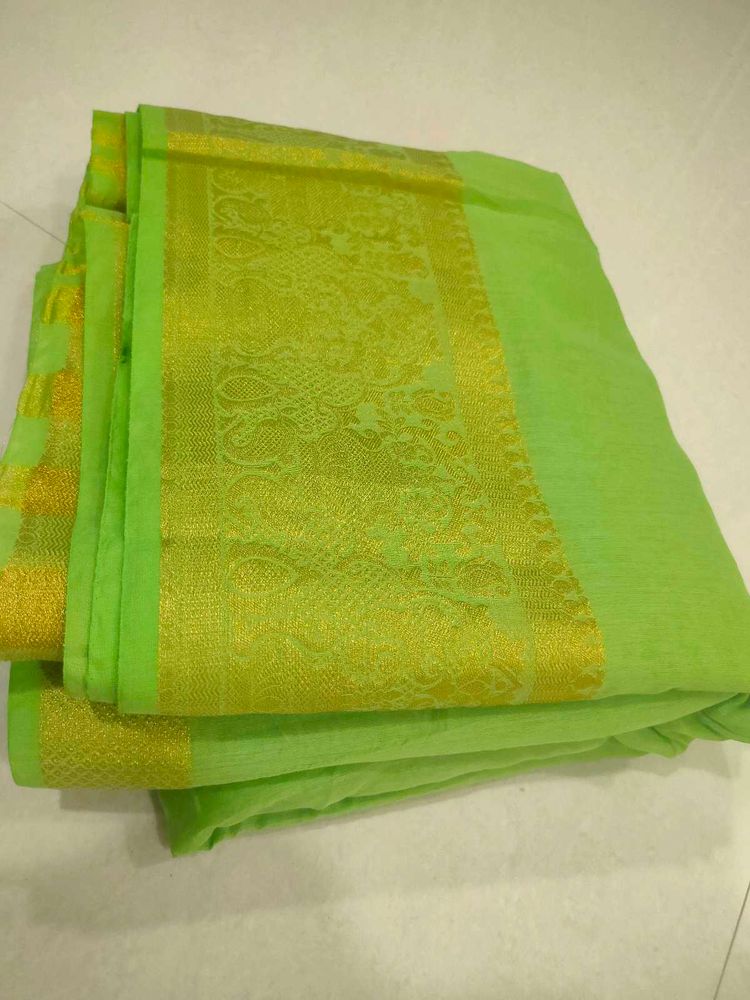 Lime Green Saree🥻