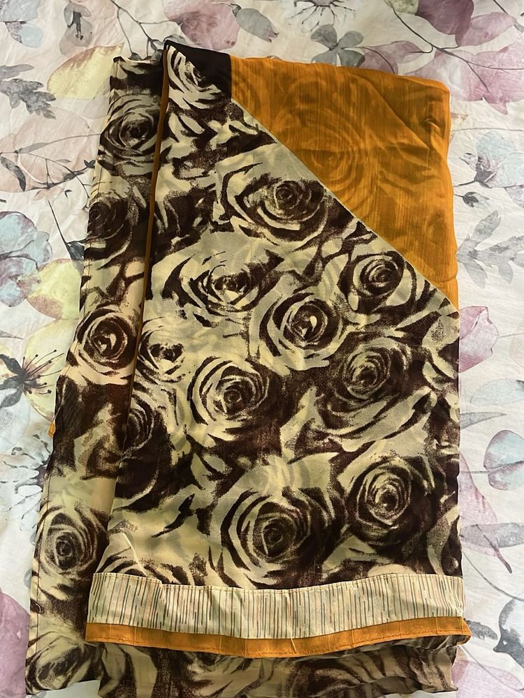 Elegant Floral Print daily ware saree