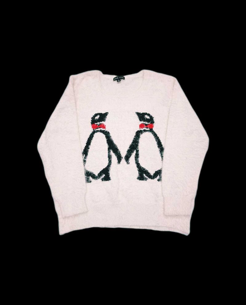 Penguin Fuzzy Knit Sweater