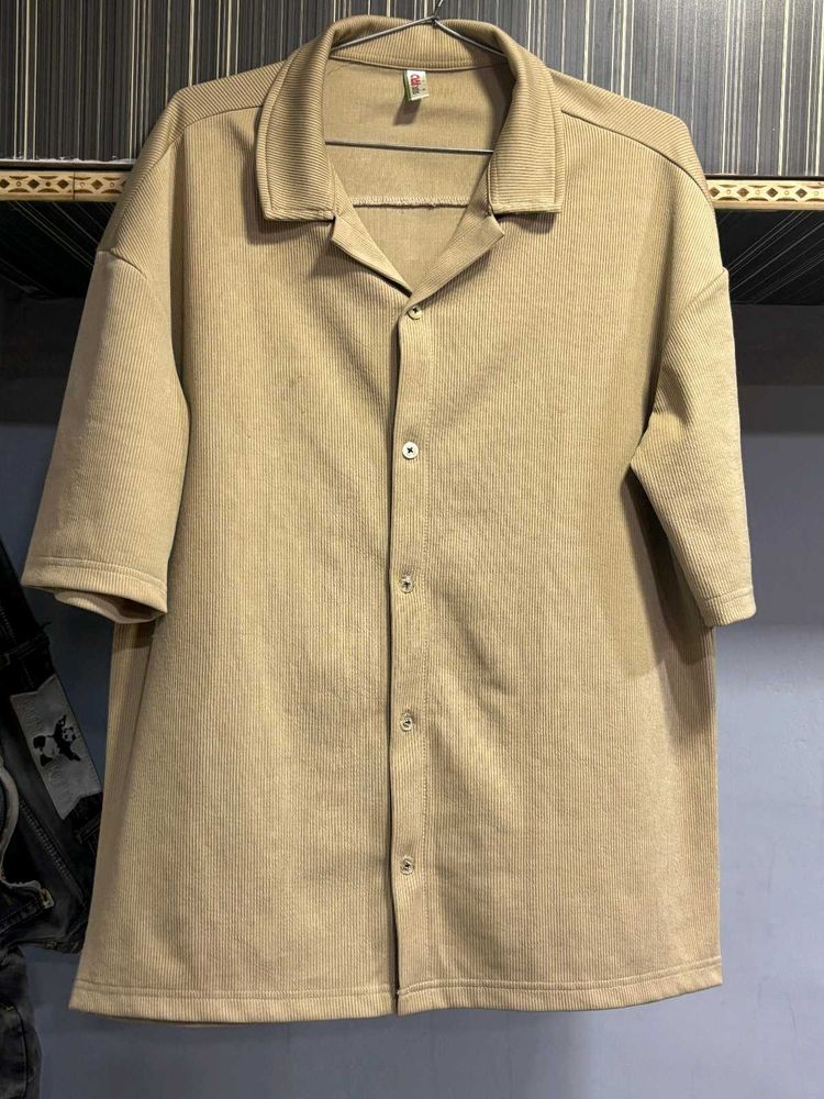 Off Shoulder Half Shirt Baggy