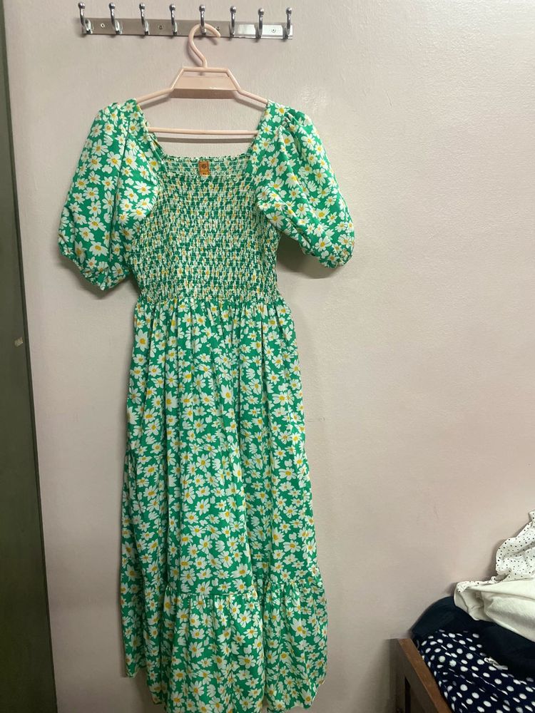 Women Maxi Green Dress