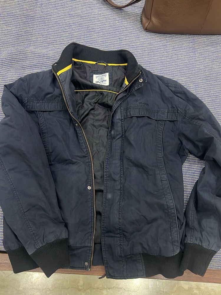 Navy Blue Casual Jacket