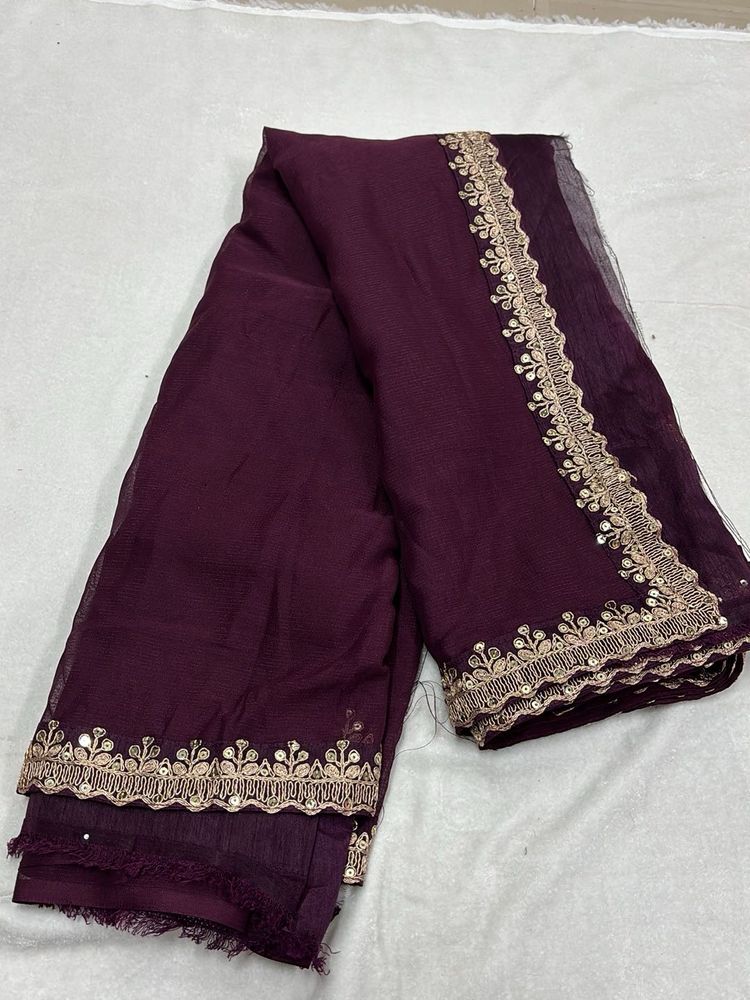 Elegant Purple Saree