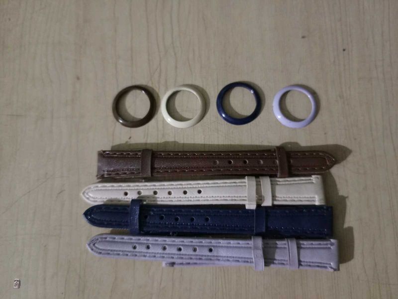 Small Watch Strips And Metal Circle Cover