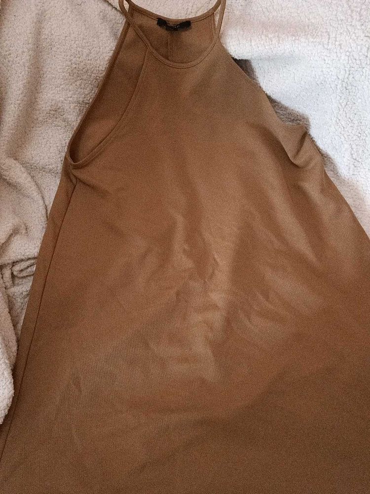 Tan Sleeveless Dress