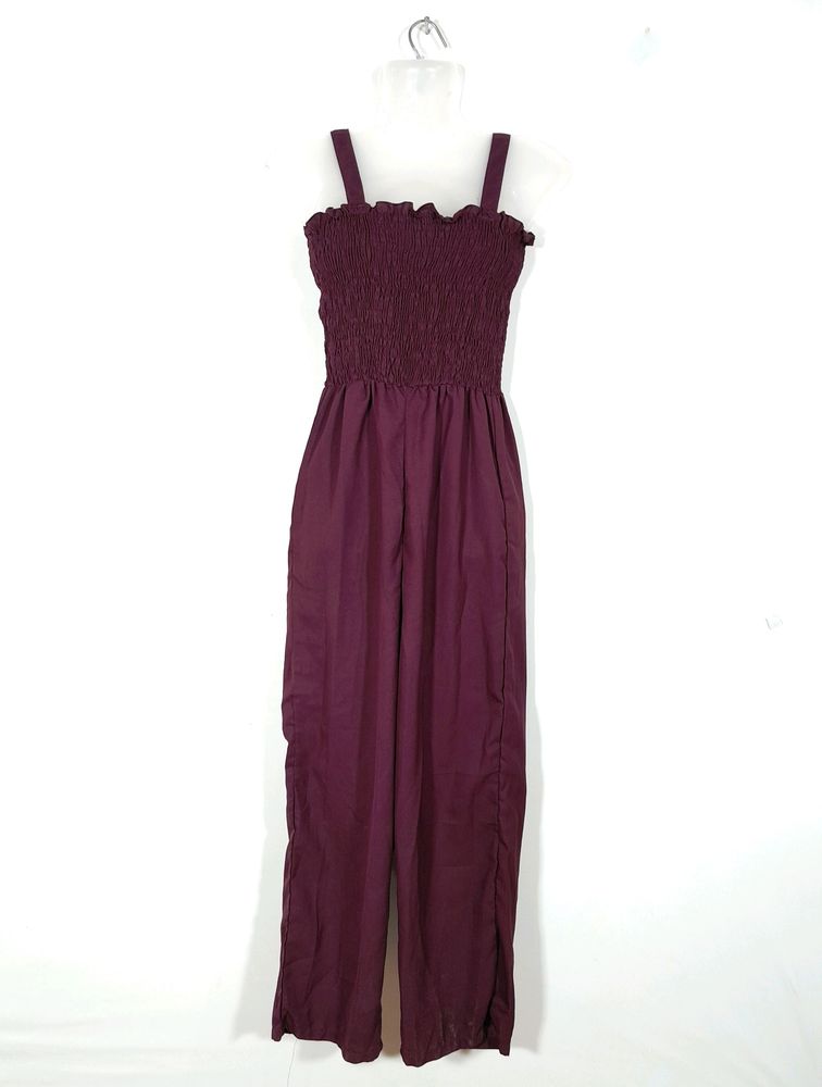 Wine  Sleeveless Jumpsuits(Women&#39;s)