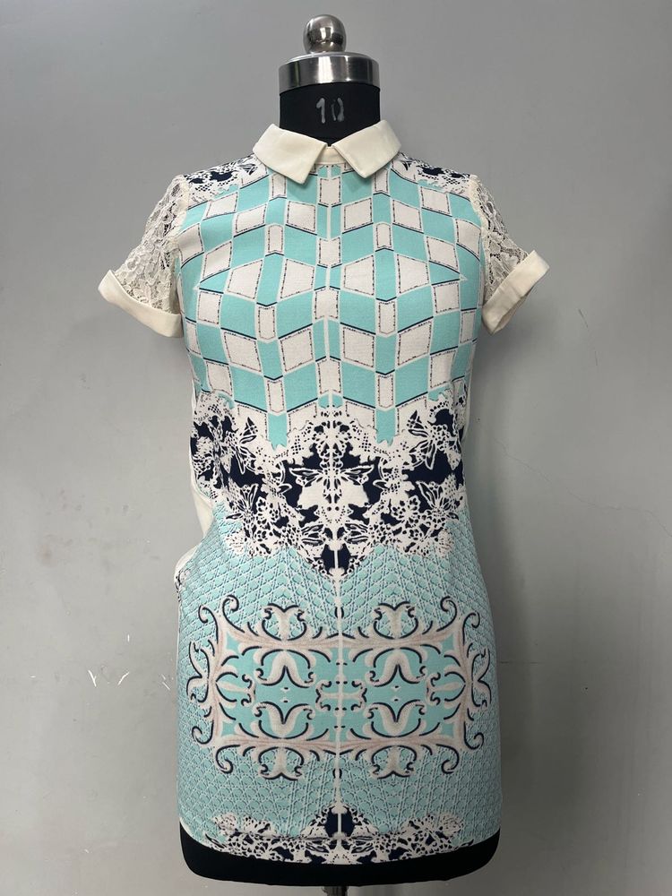 Patterned Mini Dress