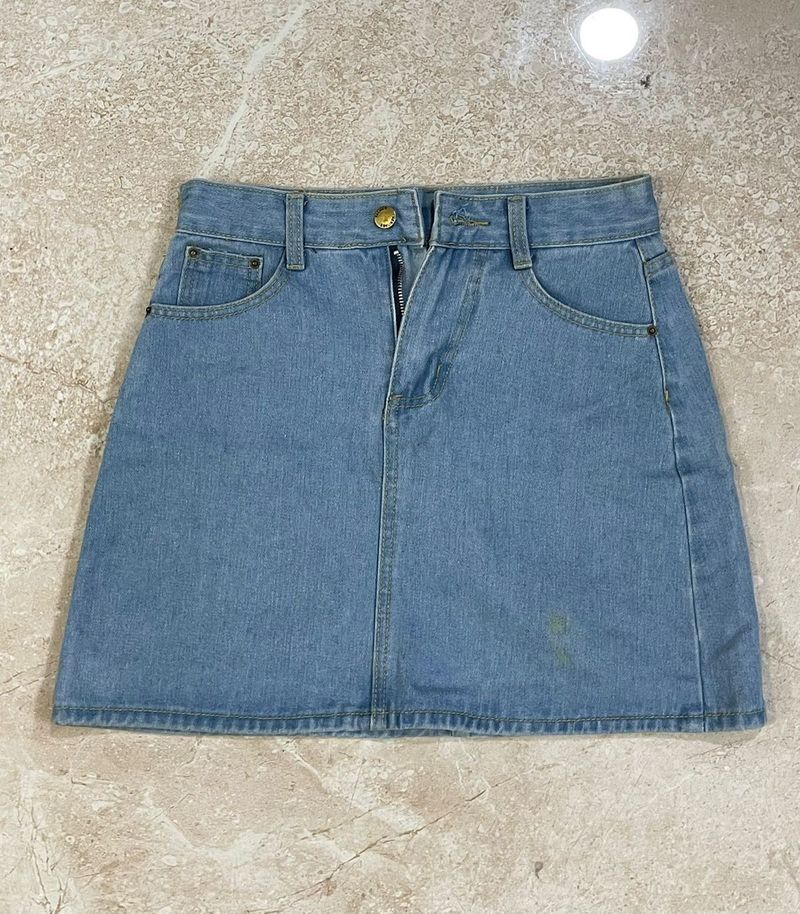 Denim Mini Skirt