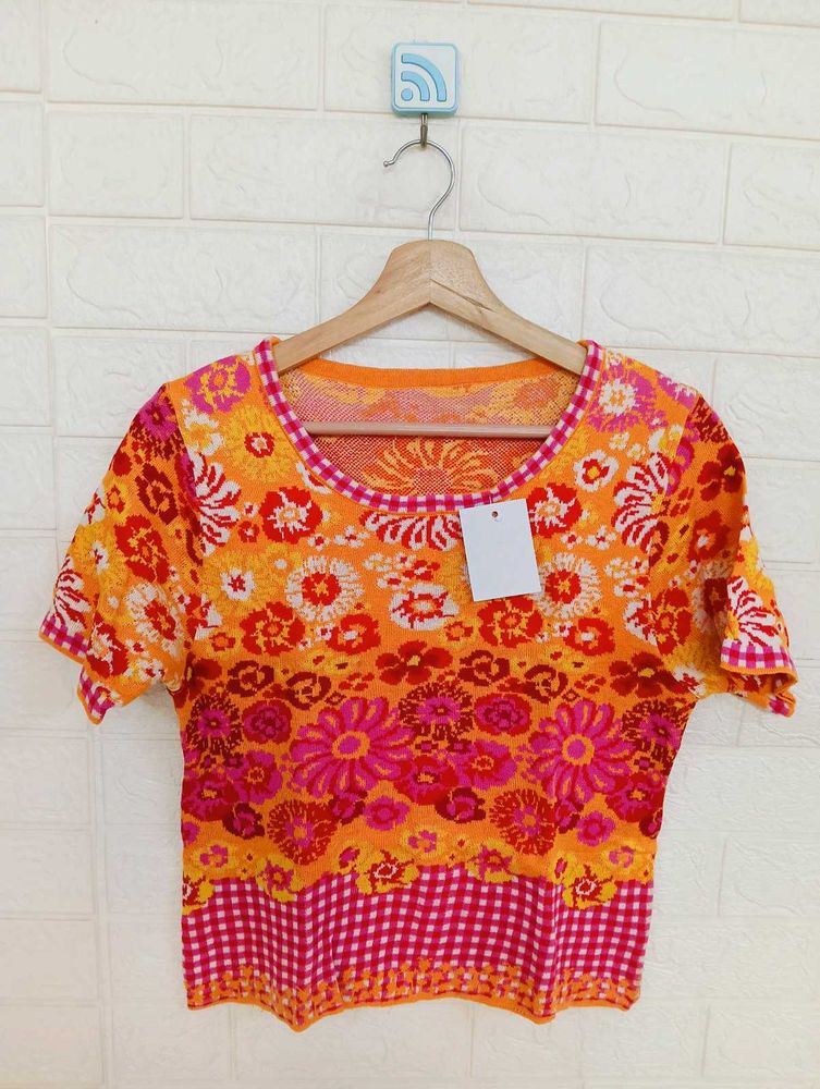 Floral Knit Top