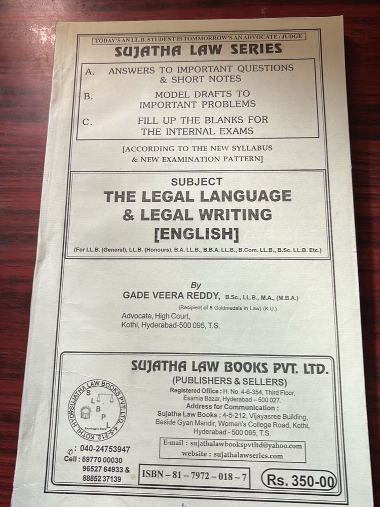 Legal Language &amp; Writing